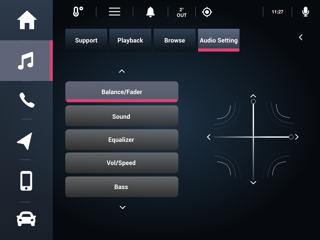 Audio setting